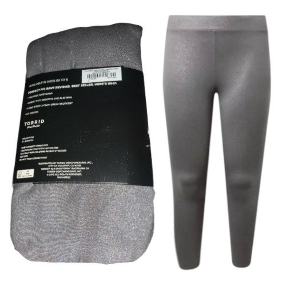 TORRID‎ Grey Shimmer Full-Length Leggings NWT Size 3X